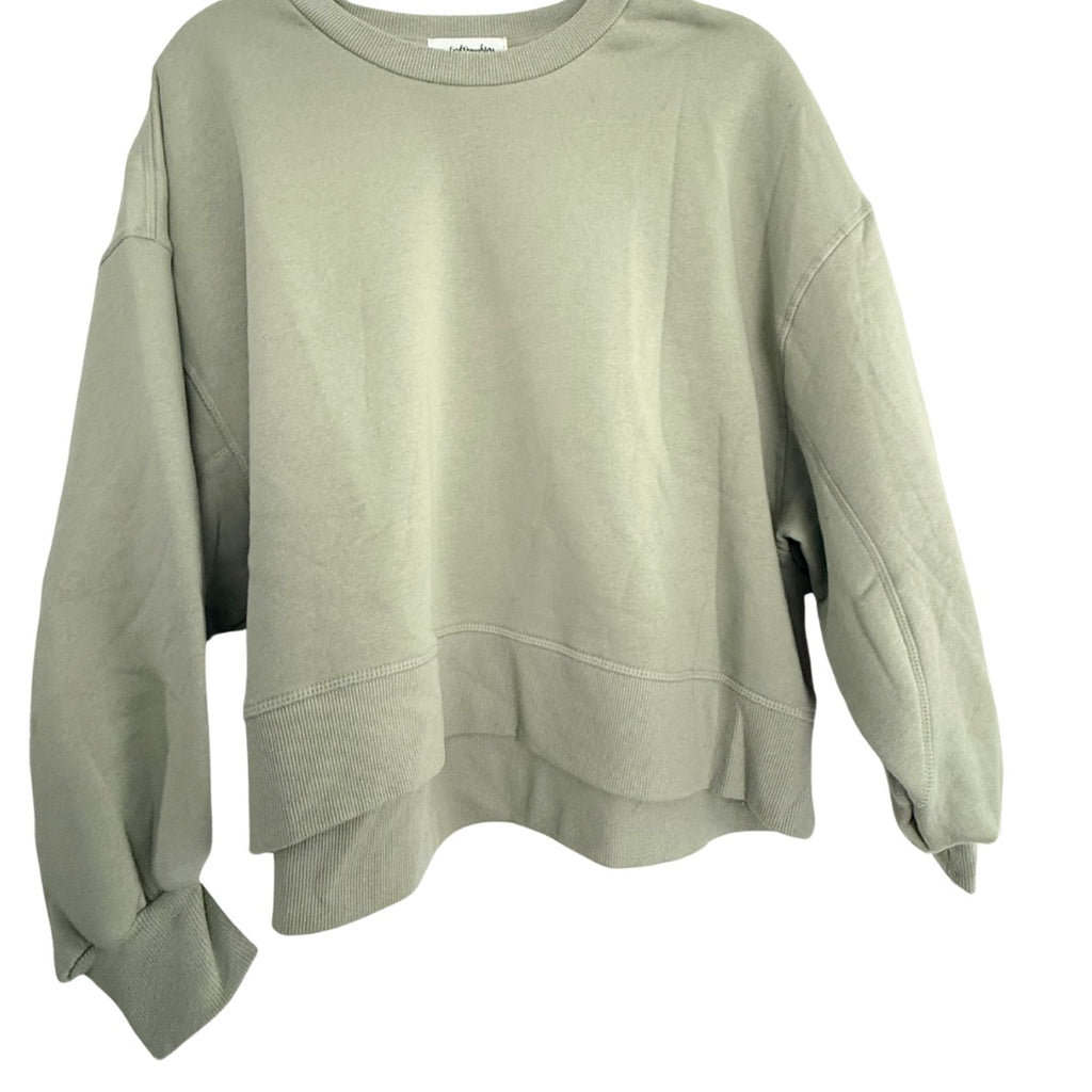 Angel on my Shoulder Sage Balloon Sleeve Sweatshirt
