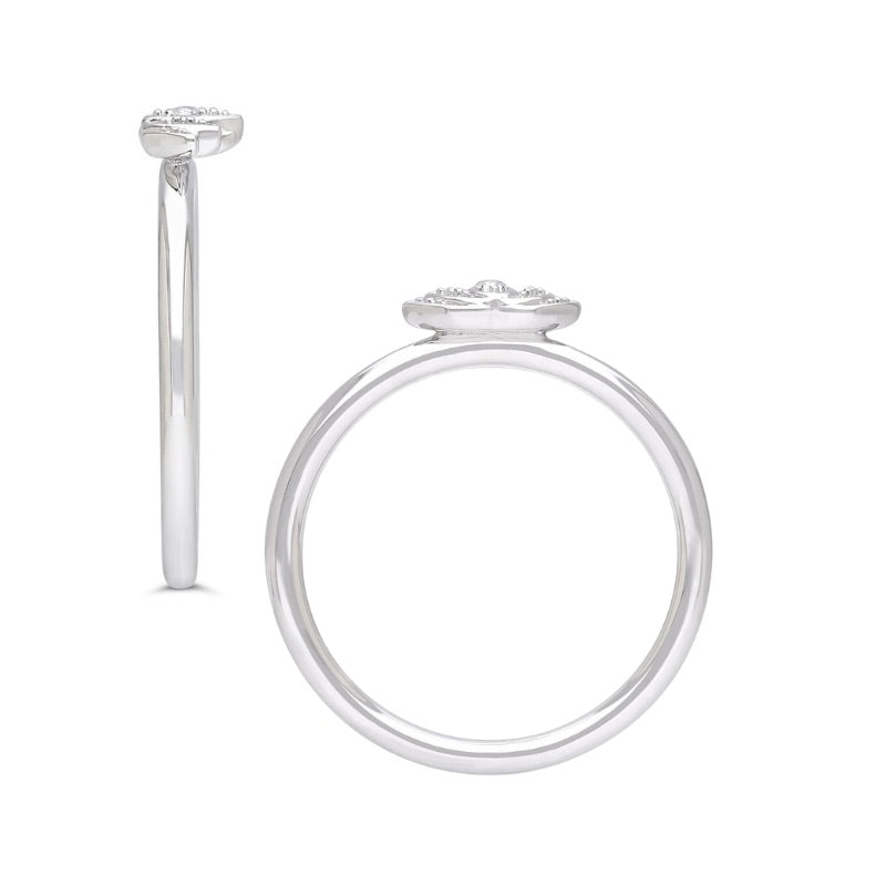 Lotus Stackable Sterling Silver Ring