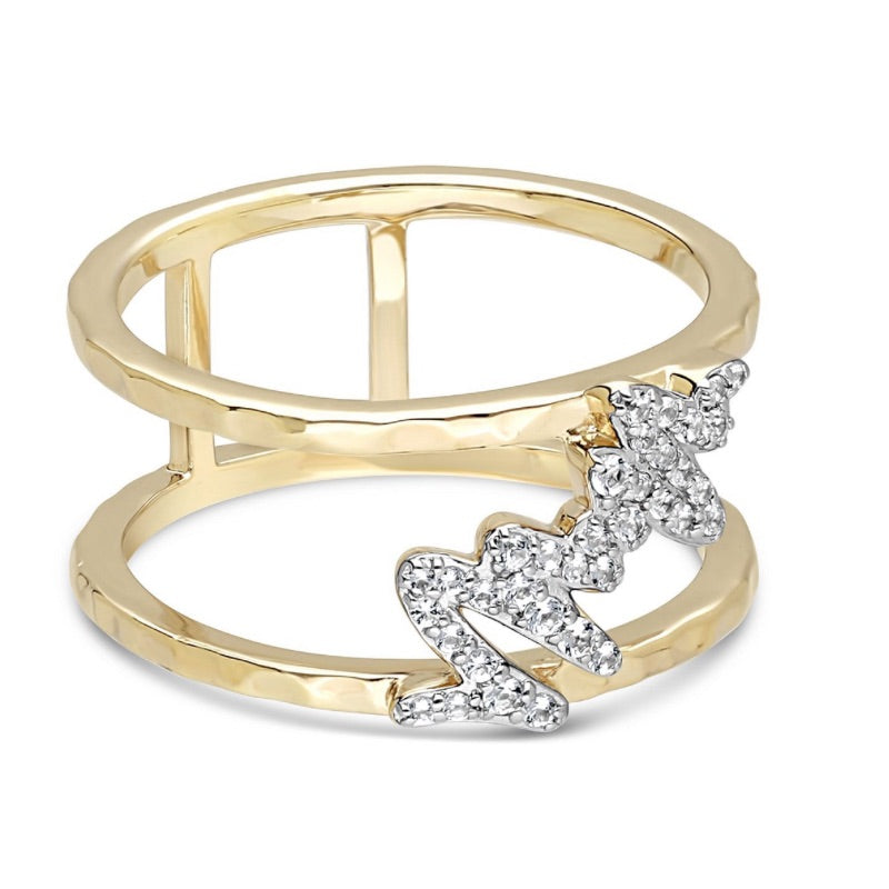 14k Gold Clad Effort Ring Goddaughters Wearable Art for the Soul by Angela Deegan
