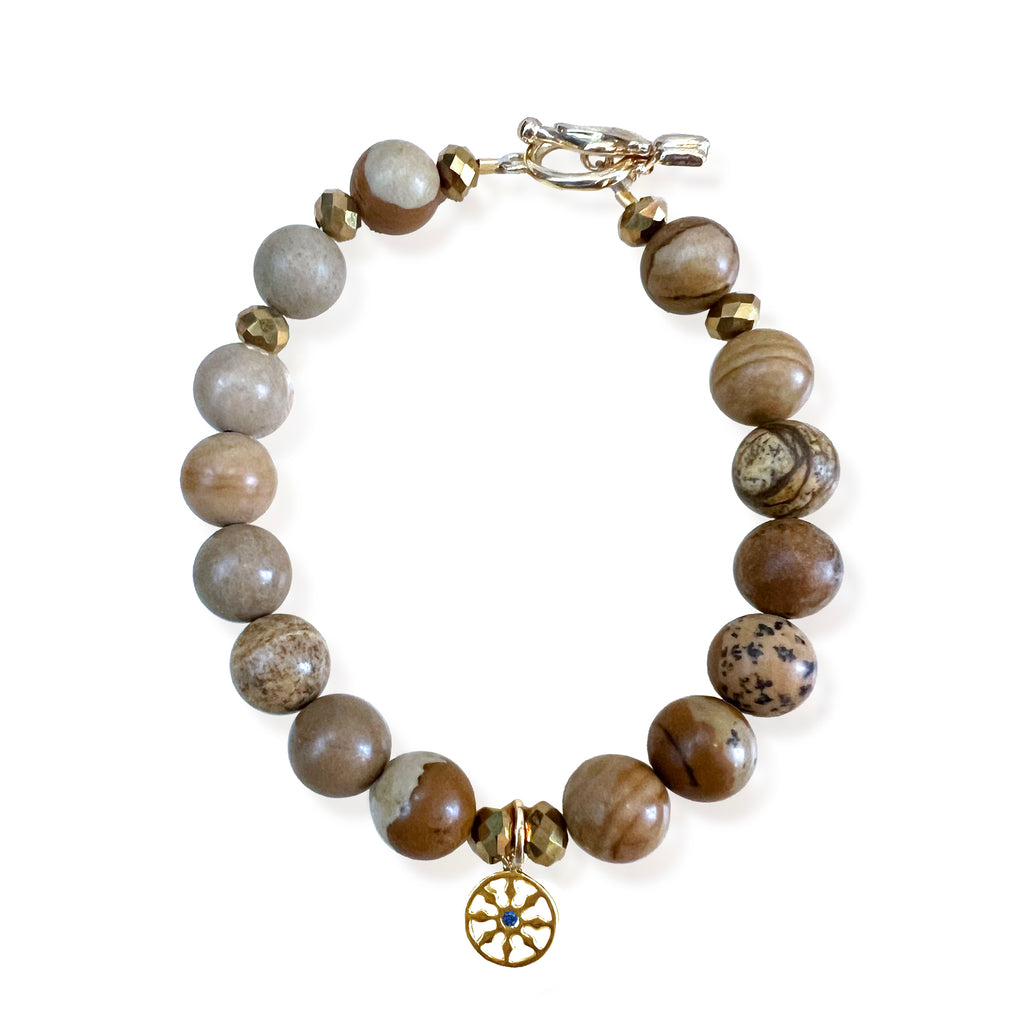 Dharma Wheel Bracelet by Goddaughters