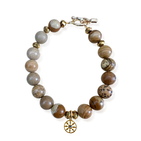 Dharma Wheel Bracelet by Goddaughters