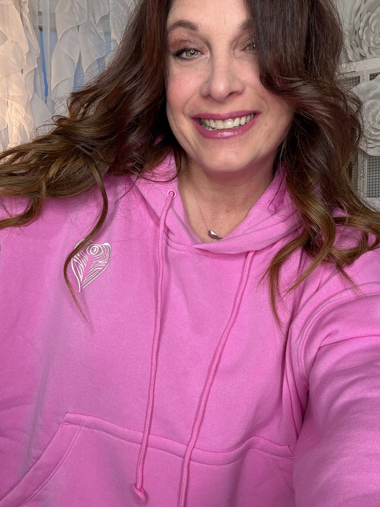 Angel on my Shoulder Bubblegum Hoodie