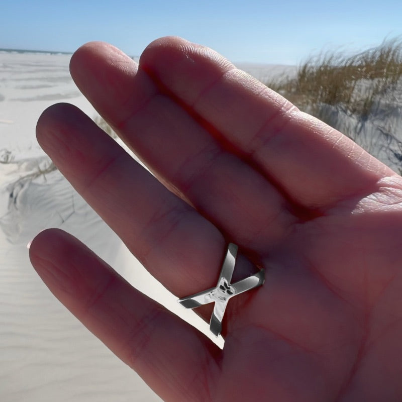 Back of Goddaughters Starfish Hope Ring