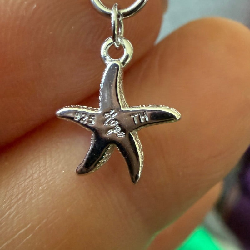 Back of the Hope Starfish Huggie Earrings by Goddaughters