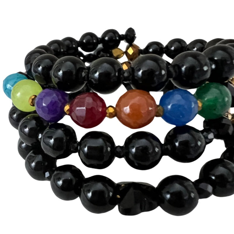 Chakra LUV Affirmation wrap bracelet