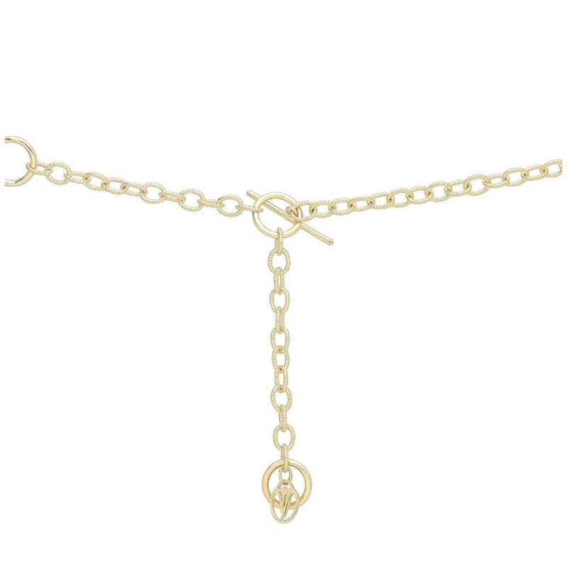 Sun Moonstone Pearl Drop Necklace