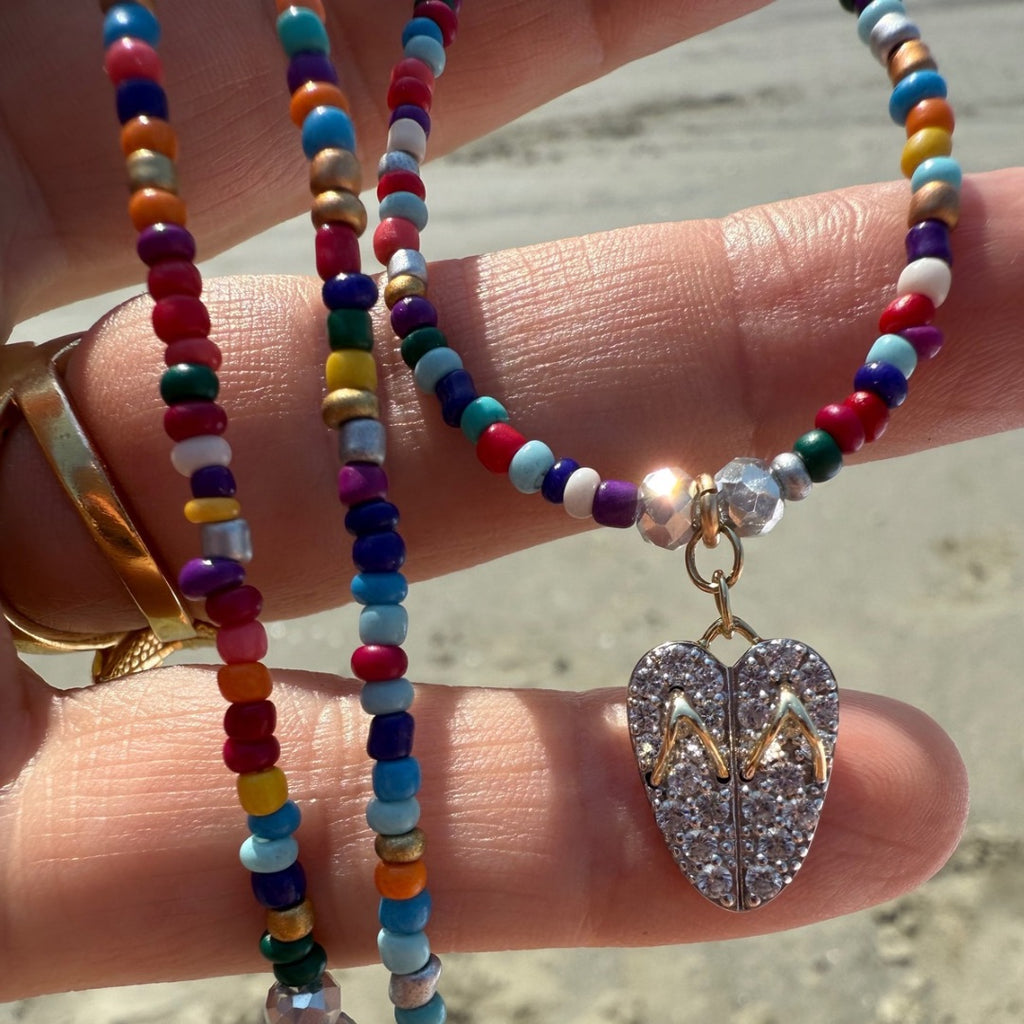 FlipFlop Heart Beaded Limited Edition Necklace