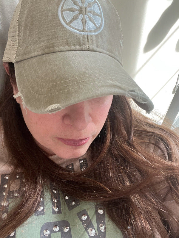 Dharma Wheel Hat by Goddaughters