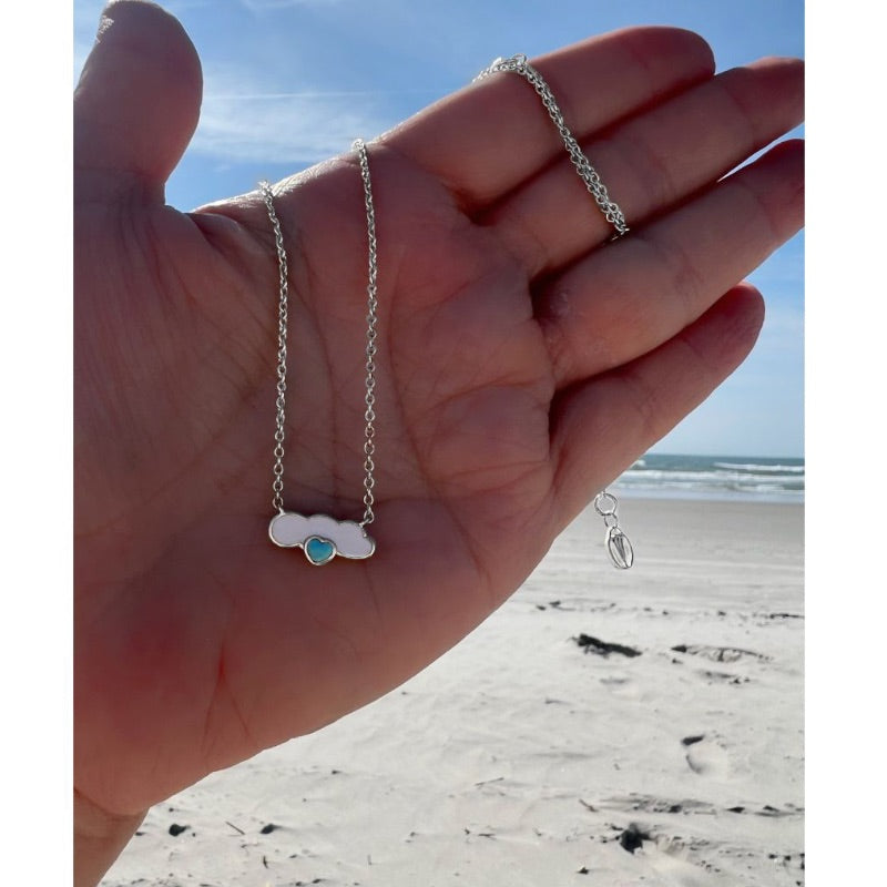 Dream Big Cloud Sterling Silver Necklace Inspirational jewelry by Goddaughters