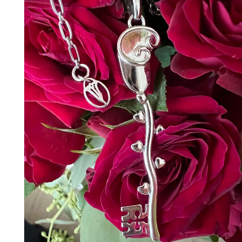 Gratitude Rose Key Necklace & Mug Holiday Bundle