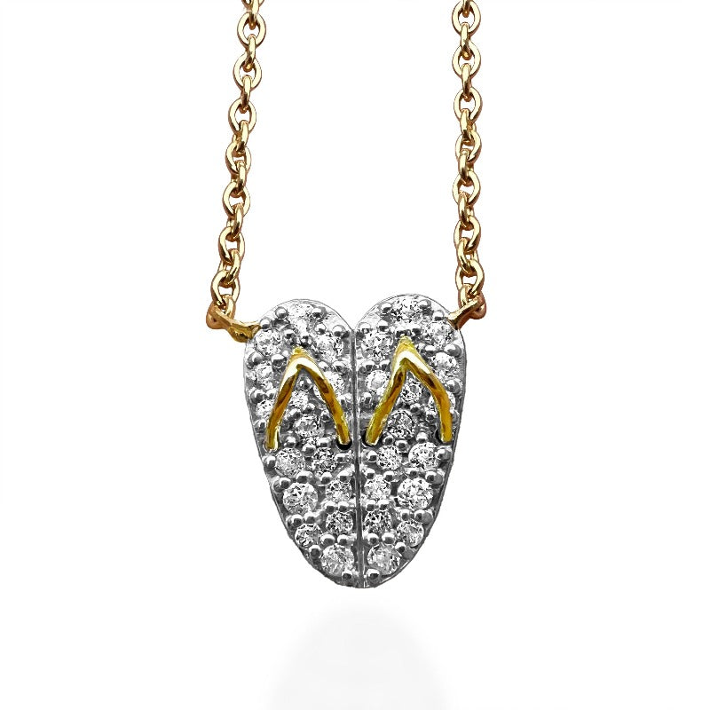 Flip Flop Heart Necklace