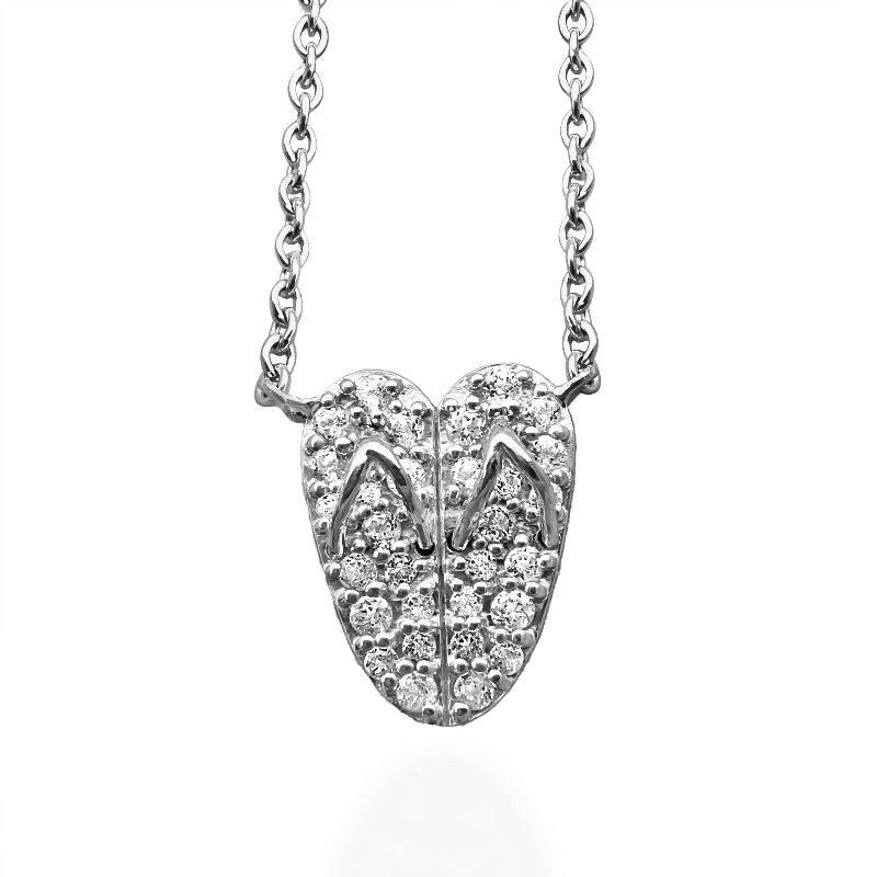 Flip Flop Heart Necklace