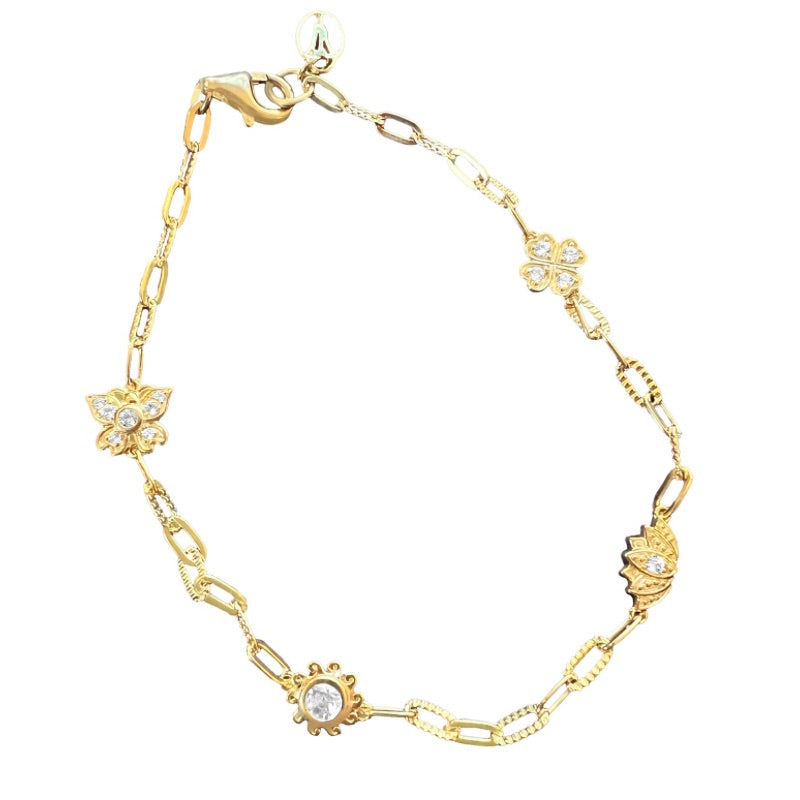Goddaughters Gold Good Vibes Bracelet