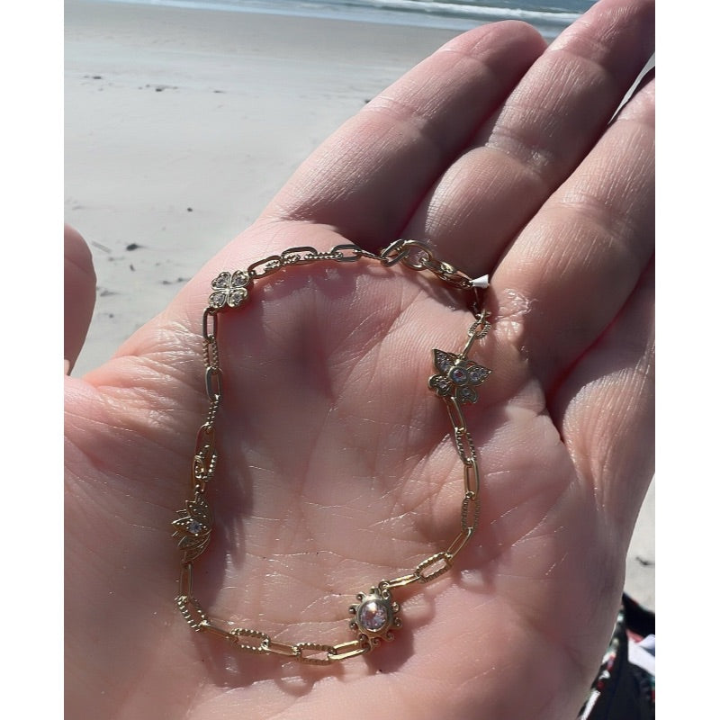 Goddaughters Gold Good Vibes Bracelet Wearable Art for the Soul
