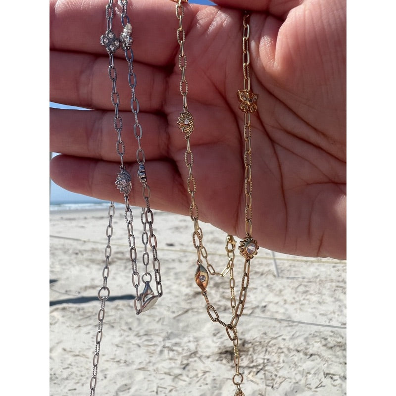 Goddaughters Good Vibes Necklace Sterling Silver and Go