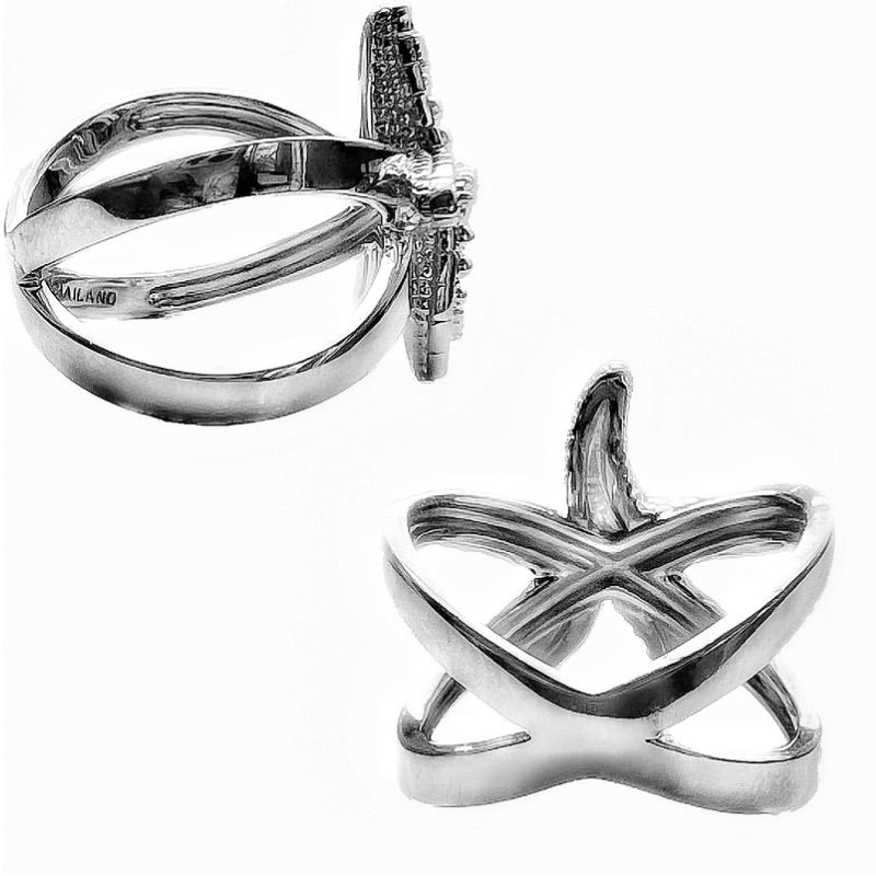 Goddaughters Sterling Silver Starfish Ring wearable Art for the soul