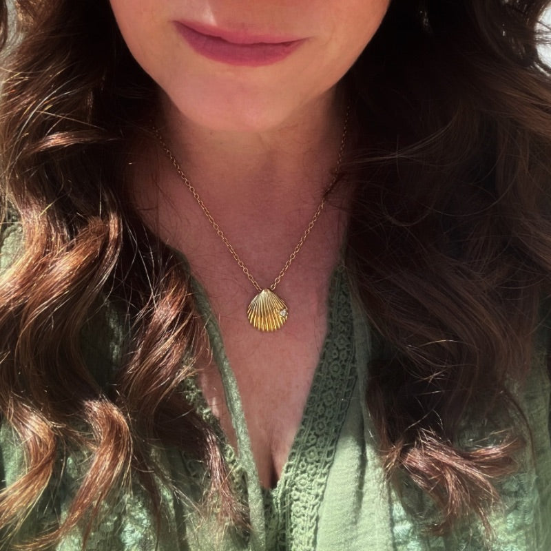 old Love Shell Necklace by Goddaughters Wearable Art for the Soul
