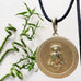 Gold Zen Dog Mediation Medallion by Goddaughters Wearable Art for the Soul