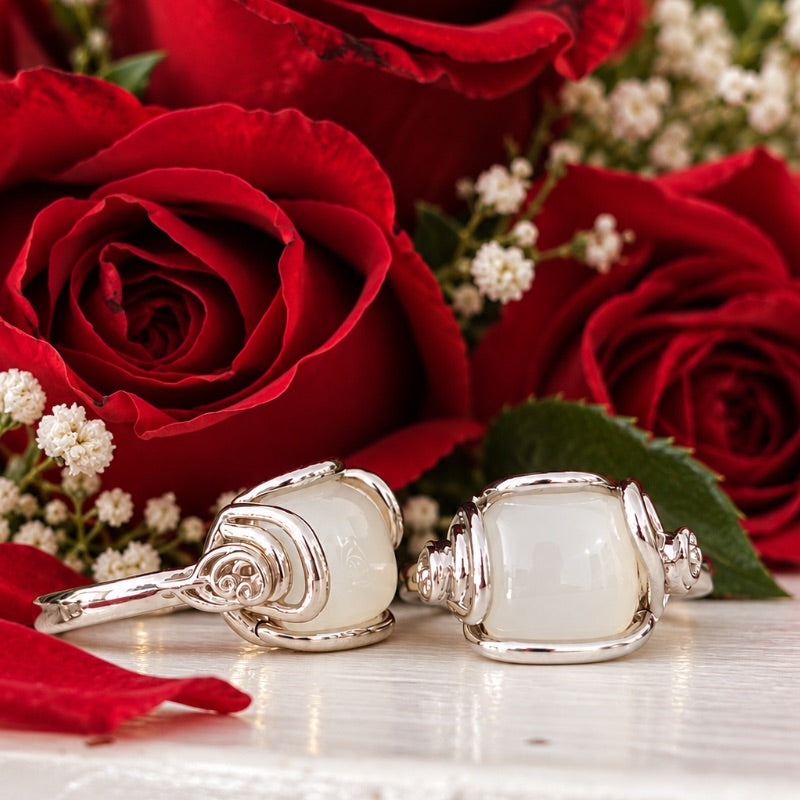 Gratitude Rose Ring by Goddaughters a reminder to stop and smell the roses