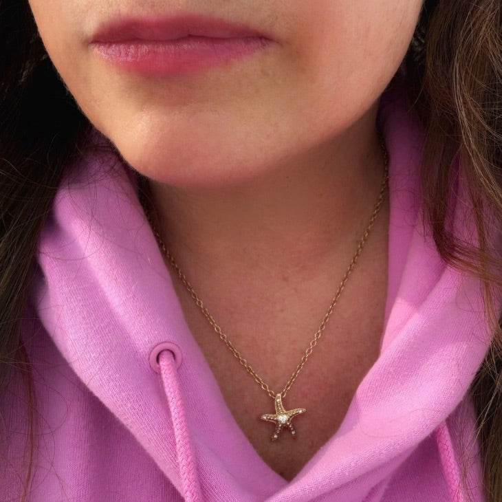 Hope Starfish Necklace Golden Beach Wear