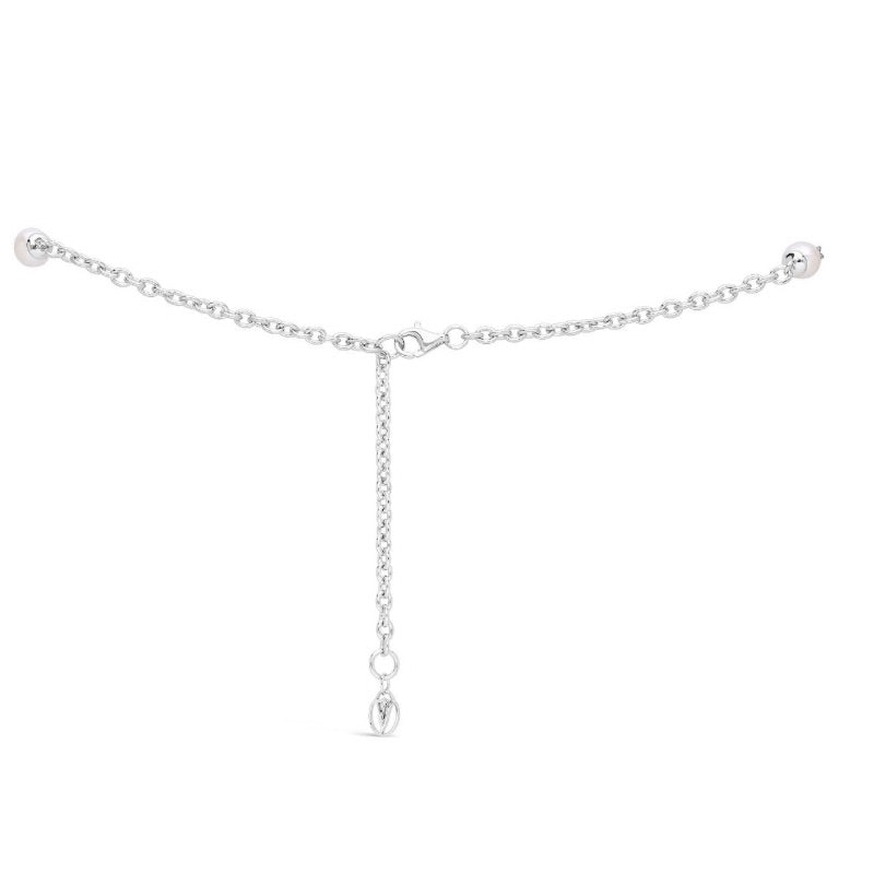 Tulip Angel on my Shoulder Pearl Station Necklace