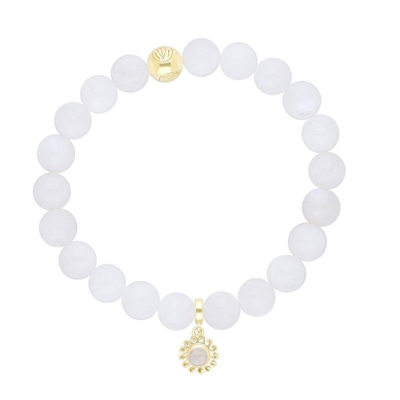 Sun Moonstone Stretch Bracelet