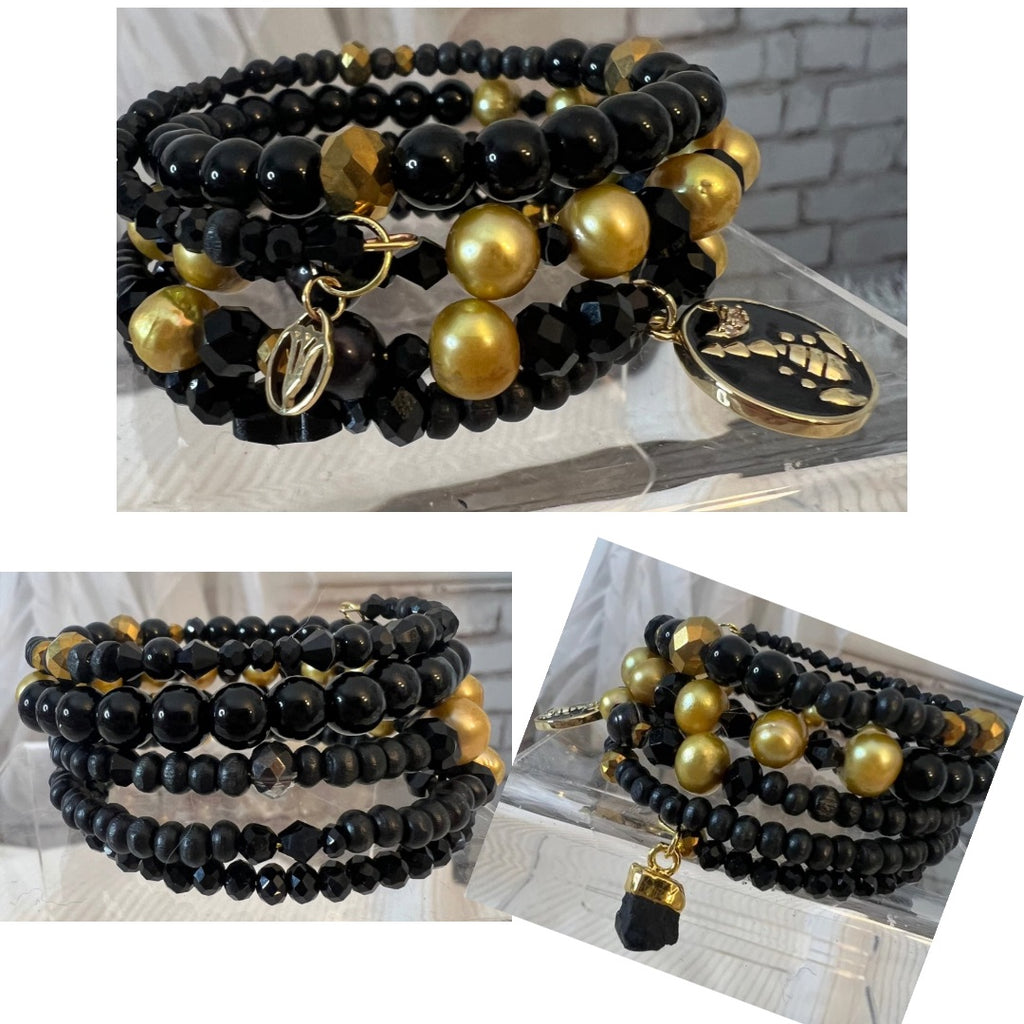 Scorpio Multi Gemstone Wrap Bracelet