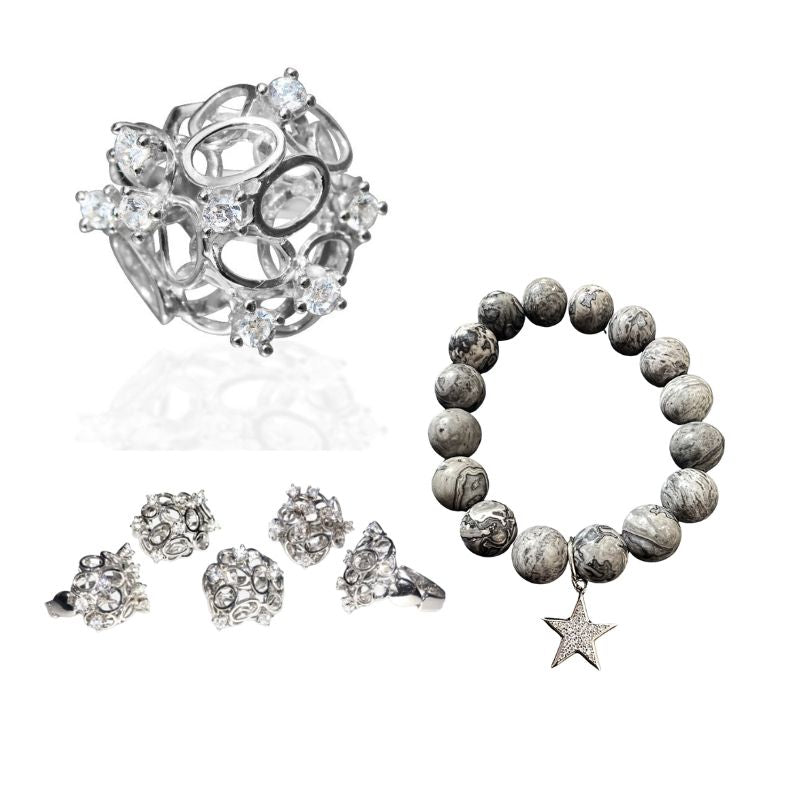 Universe Zodiac Ring & Star Bracelet Bundle