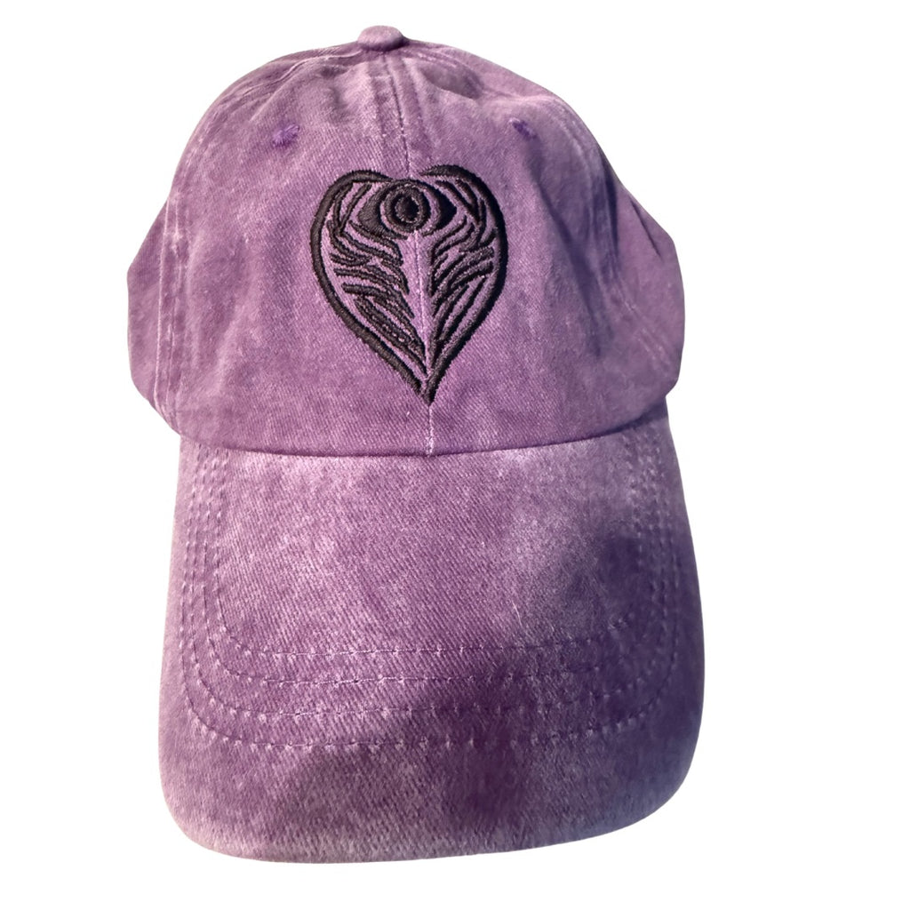 Purple Protection AngelEyes Heart Hat & Necklace Bundle