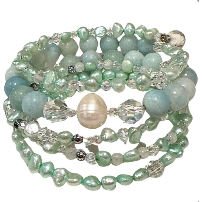 Pearl for Peace Wrap Bracelet