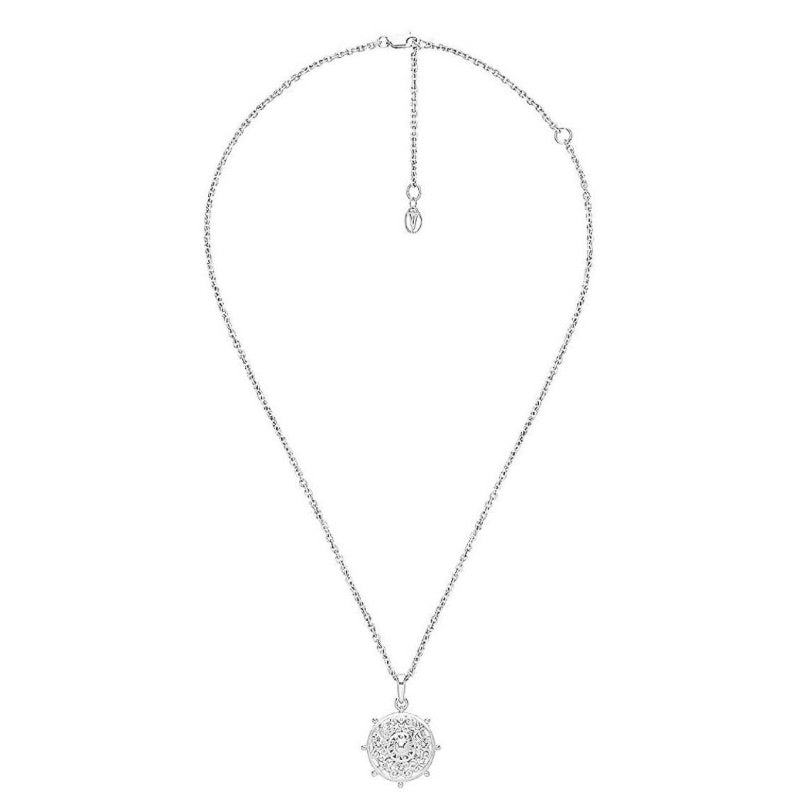 Goddess Scroll Dharma Wheel Necklace