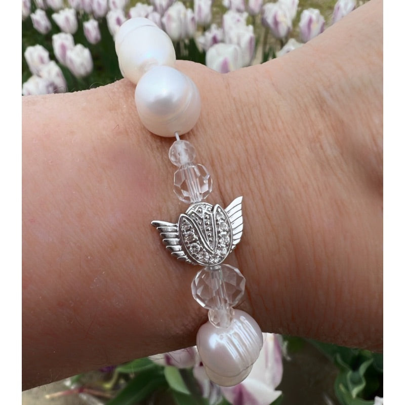 Tulip Angel Bracelet Sterling silver by Goddaughters