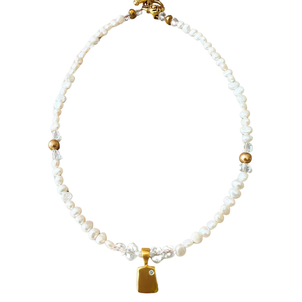 Limited Edition "Special Sale Event"Personlized Odin Petite Freshwater Pearl Necklace