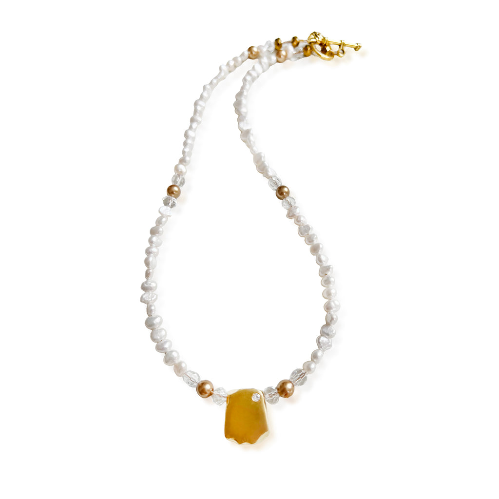 Limited Edition "Special Sale Event"Personlized Odin Petite Freshwater Pearl Necklace