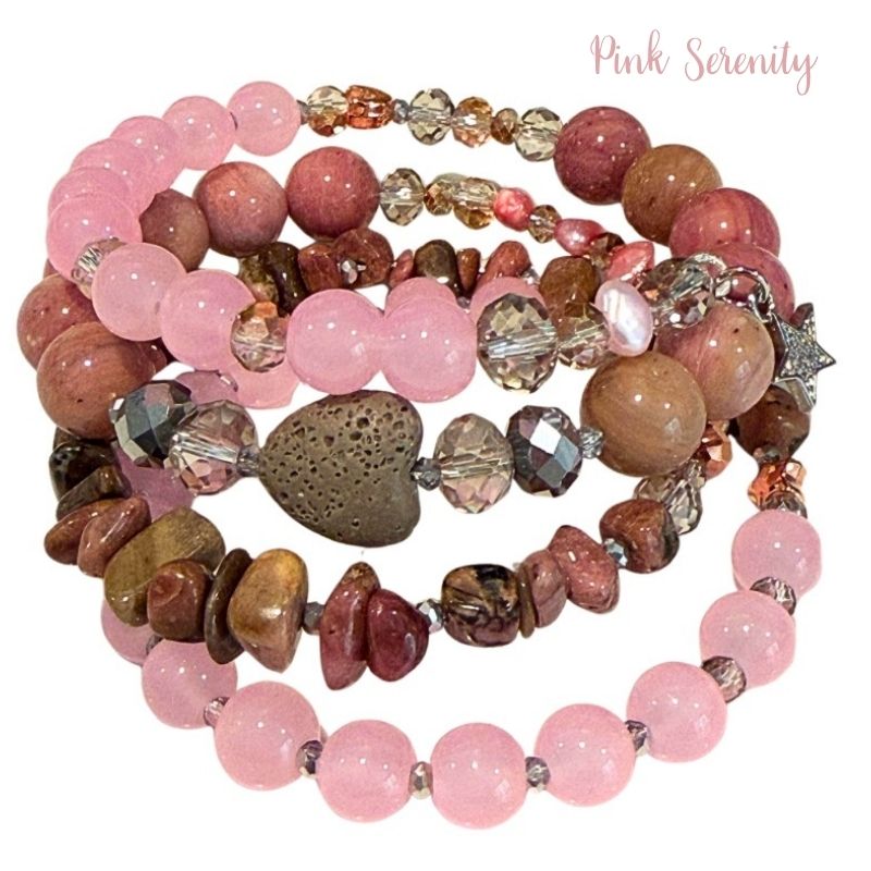 Pink Serenity Aura Armor Wrap Bracelet