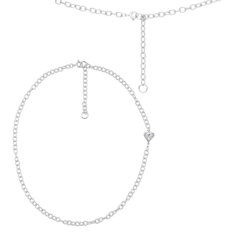 Protect your Peace Necklace AngelEyes Heart Link Necklace By Goddaughters