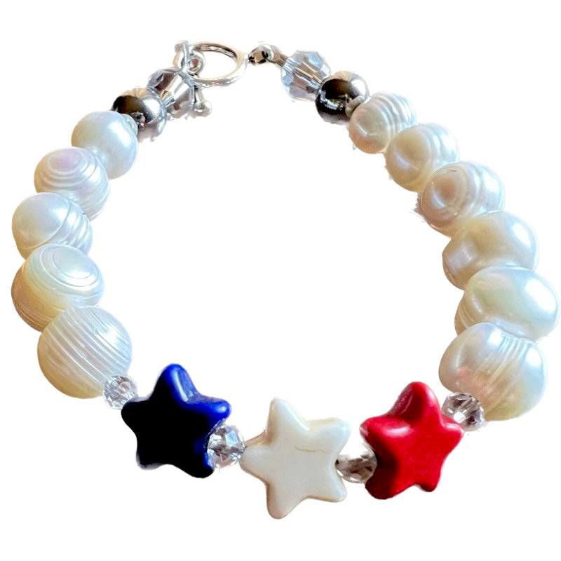 Limited Edition Red White and Blue Star Bracelet