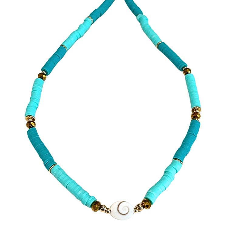 Shiva Shell Necklace beach jewelry by Goddaughters
