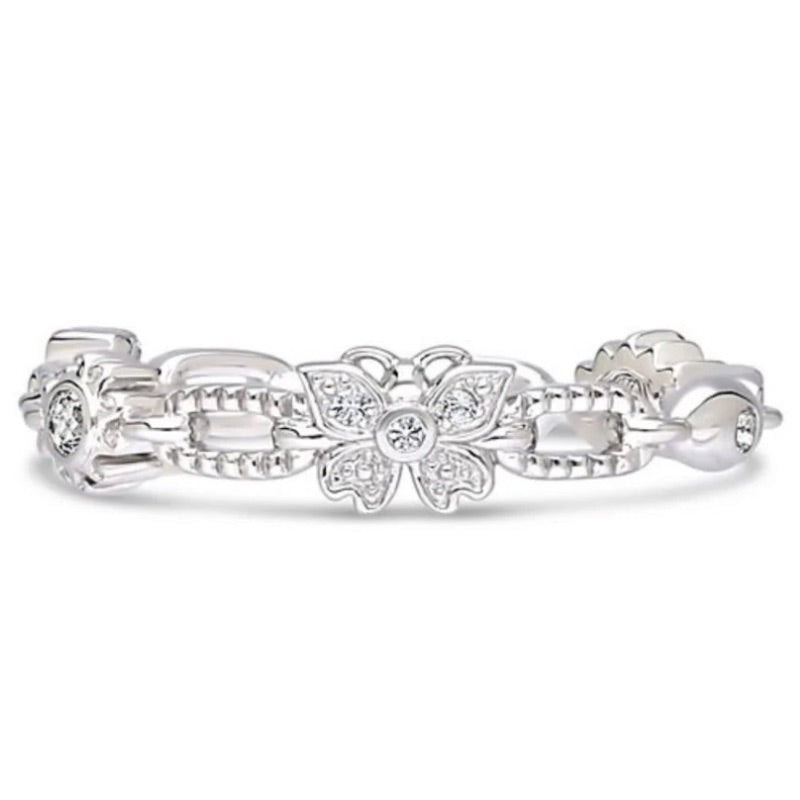Sterling Silver Good Vibes Ring by Goddaughters