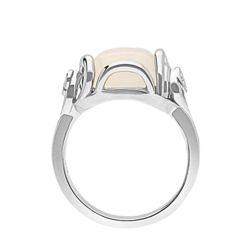 Sterling Silver Gratitude Rose Ring by Goddaughters