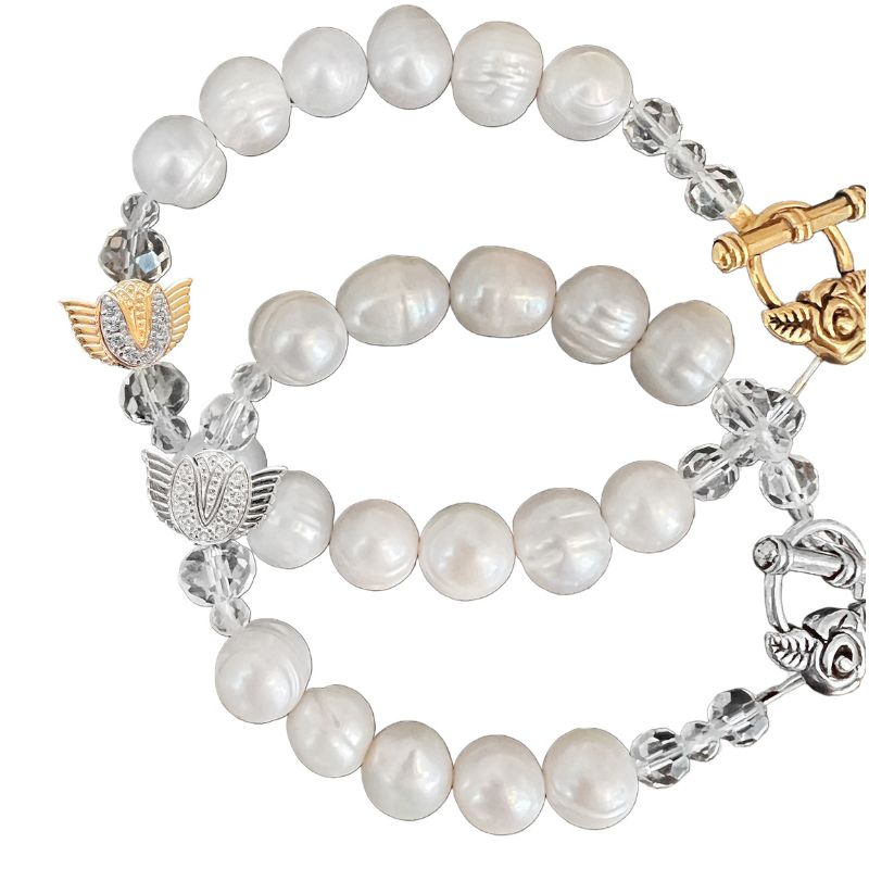 Tulip Angel Beaded bracelet a reminder you can defy gravity...just like the Tulip