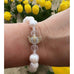Tulip Angel Pearl Bracelet Gold by Goddaughters