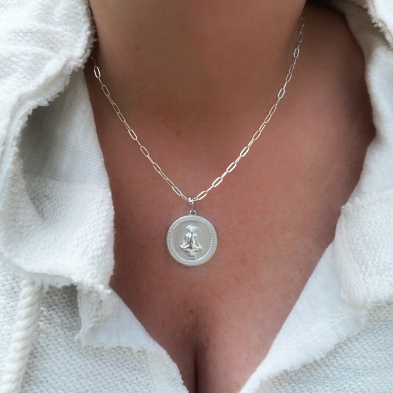 Zen Dog Chakra Necklace for the Doglover Goddaughters.JPG