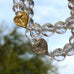 AngelEyes Heart clear quartz Bracelet by Goddaughters Wearable Art for the Soul