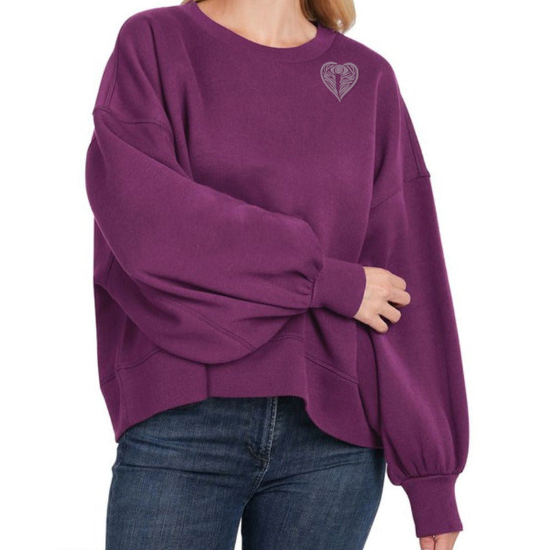 AngelEyes Heart on my Shoulder Sweatshirt by Goddaughters