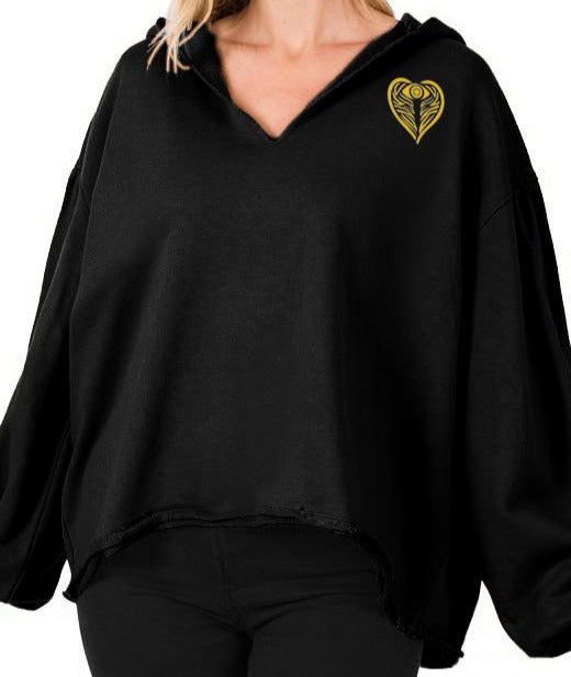 Angel on my Shoulder French Terry Hoodie