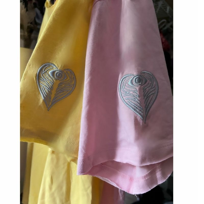 AngelEyes Heart on my Sleeve oversized boyfriend t-shirt by goddaughters wearable art for the soul