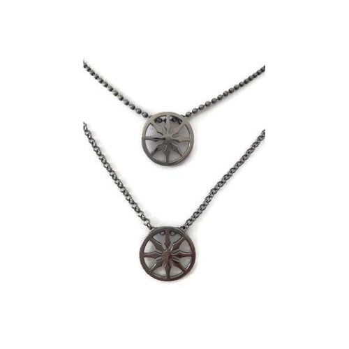 Dharma Wheel Necklace for Metta