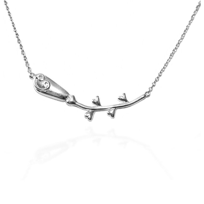 Gratitude Rose Necklace Stop and Smell the Roses by Goddaughters