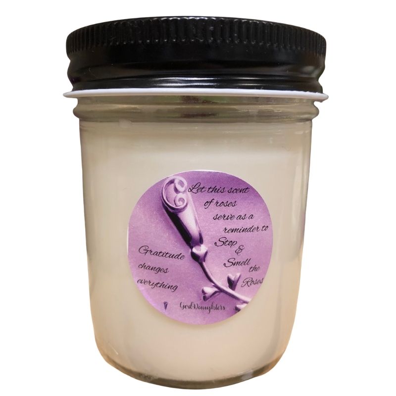 Gratitude Rose Necklace & Candle Holiday Bundle